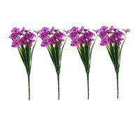 BESPORTBLE 1juego Ramo De Flores Artificiales Violeta Simulado para Decoración De Bodas y Celebraciones Fáciles De Cuidar Sin Necesidad De Agua para Eventos y Hogar