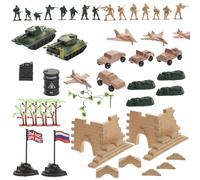 BESPORTBLE 1juego Simulación De Militares Soldados De Realistas y Accesorios De Segunda Guerra Decoración De Escritorio Adultos