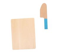 BESPORTBLE 1Juego Utensilios De Cocina Infantil Tablero De Cortar con Cuchillo Juguete De Emulación para Fomentar Imaginación y Habilidades