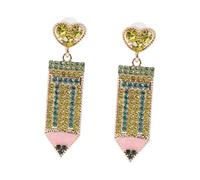 BESPORTBLE 1Par Pendientes De Lápiz Para Mujeres Aretes Colgantes Geométricos Coloridos Accesorios Para Ocasiones Especiales