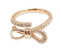 BESPORTBLE 1pc Bowknot Anillo Creativo Anillo De Dedo Del Dedo Del Ajustable Anillo Abierto Joyería De Mano Para Mujeres Damas