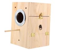 BESPORTBLE 1pieza Caja De Cría De Pájaros De Madera para Periquitos y Aves Seguro y Natural Accesorios Incubación De Aves