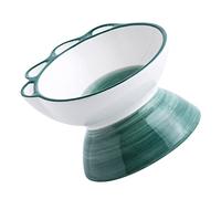 BESPORTBLE 1pieza Dinosaur Ceramic Pet Bowl for Cats and Dogs Non- Feeding Dish with Elevated Design