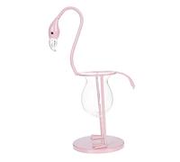 BESPORTBLE 1Pieza Jarrón De Flamingo para Decoración Transparente para Oficina Accesorio y Estable para Escritorio y Dormitorio
