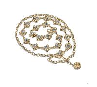 BESPORTBLE 1Pieza Mujer Con Rhinestones Cinturón De Metal y Color Dorado Para Ocasiones Especiales