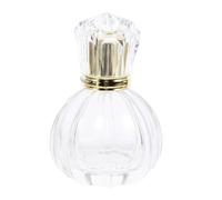 BESPORTBLE 2 Botellas de Perfume de Cristal con Diseño de Tiara 50 ml Cada Una Frascos de Vidrio Recargables y Decorativos para Aceites Esenciales y Fragancias Hogar