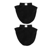 BESPORTBLE 2 collares falsos desmontables: cuello de sacerdote unisex, decoración falsa para el cuello de la camisa del clero, accesorio de disfraz para pastor, color negro.