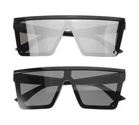 BESPORTBLE 2 gafas de sol retro para playa y viajes Gafas de golf grandes unisex Gafas de plástico originales y divertidas deportivas portátiles para vacaciones y piscina