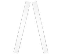 BESPORTBLE 2 guías de rodillo para hornear, herramientas de acrílico, tiras medidoras de grosor de masa de 3 mm, 2,5 x 40 cm, regla de nivelación reutilizable para masa de pizza y galletas