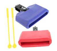 BESPORTBLE 2 juegos Accesorios para Batería con Bloques de Ritmo Palos Miniatura para Reducción de Ruido Diseño Compacto y Fácil Instalación Colores para Kit de Percusión