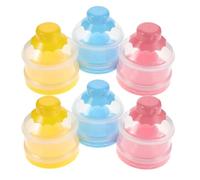 BESPORTBLE 2 juegos de dispensadores de fórmula de viaje - Contenedor apilable para fórmula en polvo con embudo - Estuche protector de 3 capas para biberón