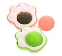 BESPORTBLE 2 Juegos De Huellas De Pata Gatera Masticables Dentales para Gatos Juguetes para Gatos De Interior Gatera Juguete De Pared Limpieza De De Gato Juguete