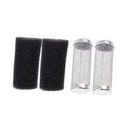 BESPORTBLE 2 Juegos Filtrar Mangas de algodón Esponja Coral triturado para Acuario filtros último Tanque Cubierta Protectora del Filtro Cubierta de Malla del colador Acero Inoxidable