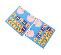 BESPORTBLE 2 Juegos Juguetes Educativos de Matemáticas para Juguete y Resta de Fieltro Ayuda Didáctica para Preescolar Práctico y Duradero para Aprendizaje Temprano