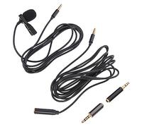 BESPORTBLE 2 Juegos Kit de Micrófono Omnidireccional para Entrevistas con Funda de Espuma Compatible con Móvil Cámara y Portátil con Adaptadores y Cable de Extensión de