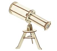 BESPORTBLE 2 Juegos Kit Telescopios Astronómicos de Madera DIY para Proyecto Científico Educativo para Manualidades Escolares Juguete de Inteligencia y Experimentos Stem para Niñas