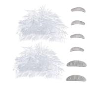 BESPORTBLE 2 Juegos Peluca de Científico Peluca de Disfraz de Científico Conjunto de Barba y Cejas para Cosplay de Profesor Accesorios de Fiesta Temática