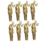 BESPORTBLE 2 Juegos Silbato De Elefante Fuelle Solar Estaño Silbato De Emergencia Árbitro Noche Junta Alarma Recargable Equipo Pedernal Borde Del Cobre 4 Uds * 2