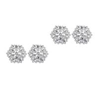 BESPORTBLE 2 Pares accesorios de hebilla de zapato clips de zapatos para accesorios para bodas nupcial novia hebilla de joyería de zapatos clip de zapato de dama aleación Plata