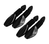 BESPORTBLE 2 Pares de Hormas de Plástico Negro para Zapatos de Vestir Resorte Ajustable, Soporte Moldeador para Hombre y Mujer Tallas 40-45, Sencilla y Cambio Rápido