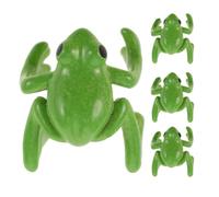 BESPORTBLE 2 pares de pendientes de rana con clip para el cartílago, sin perforar, con diseño de animales en 3D, joyería divertida y genial para mujeres y niñas.