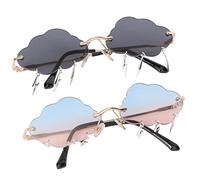 BESPORTBLE 2 Pares Gafas de sol señoras ultravioleta sombras para mujer gafas de nube gafas del día de la independencia anteojos del día de la independencia ordenador personal