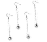 BESPORTBLE 2 Pares pendientes disco decoración earrings discoteca de oro festival delirio accesorios para fiestas disco Pendientes para mujeres pendientes de discoteca para mujer resina Plata