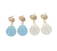 BESPORTBLE 2 Pares Pendientes Mar para Mujer de Pendientes Dangler Elegantes y Coloridos Decoración de Orejas