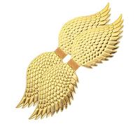 BESPORTBLE 2 Piezas Accesorios De Ala Dorada Alas De Angel Disfraz De Angel Para Alas De Los Ángeles Angeles Víspera De Todos Ala Cosplay Golden Paño