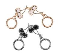 BESPORTBLE 2 Piezas Accesorios de la Cadena de Cerezas Extensores Moderno Suministros para Hacer Bolsos Bolsas extensión Borla Correa de Bolso Cadena de Cerezas para Bolso Encanto aleación