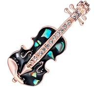 BESPORTBLE 2 Piezas Alfileres Pintados De Corsage Guitarra Broche De Bufanda Lindo Broche De Las Mujeres Pin De Solapa De Instrumento Musical Broche De Violín Aleación