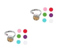 BESPORTBLE 2 Piezas Anillo de Aceite de Inoxidable Ajustable y Decoración de Dedo
