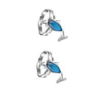 BESPORTBLE 2 Piezas Anillo Termocrómico para Mujeres Joyería Creativa de Accesorio Chic que Cambia de Color