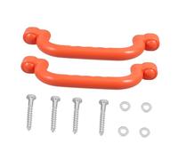 BESPORTBLE 2 Piezas Asas de Seguridad Antideslizantes para Plástico Resistente Naranja Agarre para Escaladas Parques Infantiles Aire