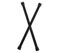 BESPORTBLE 2 Piezas Barra Telescópica Extensible Barra Multiusos para Cortinas y Secado de Ropa sin Taladro Negro Soporte Fuerte y Fácil Instalación