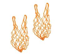 BESPORTBLE 2 Piezas Bolsa Colgante para Alimentación de Gallinas y Aves Resistente para Verduras y Frutas de Unidades Naranja Duradera y Fácil de Limpiar