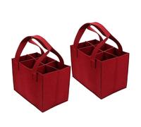 BESPORTBLE 2 Piezas Bolsas de Fieltro para Botellas de Vino Bolsa Portátil para Vino Vacía Compartimentos para Festivales y Fiestas