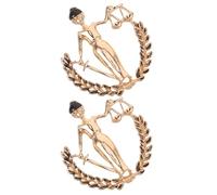 BESPORTBLE 2 Piezas Broche de Balanza Justicia para Traje Broche de Metal para Hombres Mujeres Abogados y Jueces Obsequio Legal de Derecho