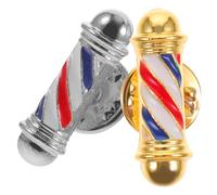 BESPORTBLE 2 Piezas Broche de Barbero Creativo Broche de Luz para Barbería de Poste de Barbería Imperdible para Mujer para Suéter Imperdible para Ropa