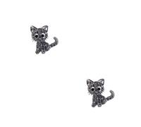 BESPORTBLE 2 Piezas broche de gatito accesorios bufanda alfileres de gato Hola nombre broche de animales Broche de diamantes