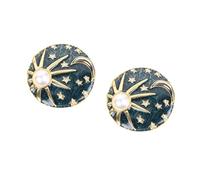 BESPORTBLE 2 Piezas Broche De Luna Solar Para Pin De Esmalte De Sol Broche Vía Láctea Broche Sol Luna Broche De Pechera Pecho Broche De Fiesta