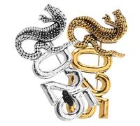 BESPORTBLE 2 Piezas Broche Del Año De La Serpiente Para Fiesta Alfiler Decoración Cumpleaños Año Colgante Encantos Encanto De Año Nuevo Aleación