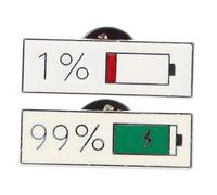 BESPORTBLE 2 Piezas Broche Infantil Divertido de Batería y Portátil Accesorio Creativo para Niñas Educativo para Fomentar Comunidad y Conciencia Energética