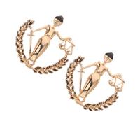 BESPORTBLE 2 Piezas Broche Justicia Pin Solapa Abogados con Escala Justicia Profesional para Hombres y Mujeres Regalo Ley y Orden Pública