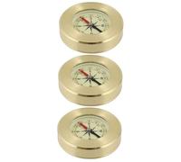 BESPORTBLE 2 Piezas Brújula Reloj De Sol Bastones De Trekking Termómetro De Pared Acrílico Dorado