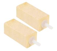BESPORTBLE 2 Piezas Burbujador de Madera para Acuario Piedra de Aire para Accesorio Protein Skimmer para Tanque de Peces y Hidroponía Silencioso y Duradero