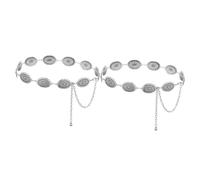 BESPORTBLE 2 Piezas cadena de la cintura bride cinturilla novia cinturones cuerpo delirante cinturón para mujer joyas de cadena de cintura cadenas de cintura cinturón bohemio Metal