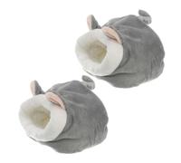 BESPORTBLE 2 Piezas Cama para Hámster de Invierno Nido Forro de Refugio Acogedor y Transpirable para Erizos y Pequeños Animales Cama y Cálida para Mascotas Pequeñas