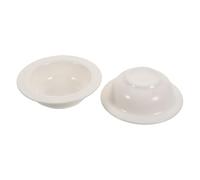 BESPORTBLE 2 Piezas Ceramic Wax Melt Warmer Dish Essential Oil Accessory Chic Hat Shape Design Round Aromatherapy Bowl For Home Decoration and Wax Melt Replacement