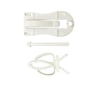 BESPORTBLE 2 Piezas Clip de Loro jaulas de pájaros Pinzas para jaulas de Loros Titulares Jaula pajaros jaulas para pajaros Parrot Clip Fijo de Hueso de Sepia Presilla Fija el plastico